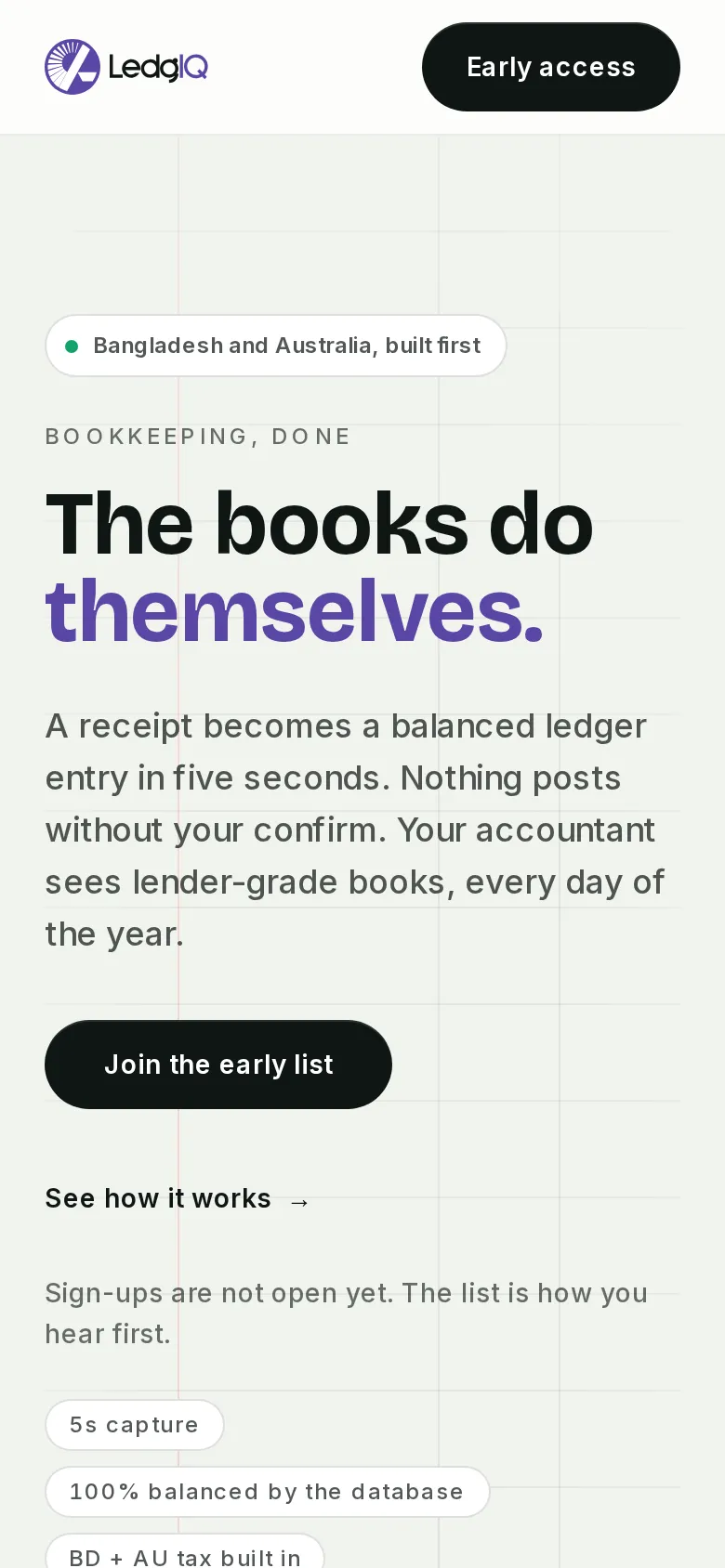 LedgIQ on mobile